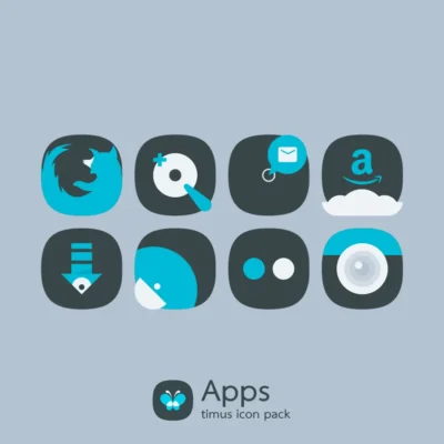 Timus: Rounded Dark Icon Pack