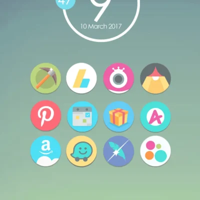 Flat Moon - Icon Pack
