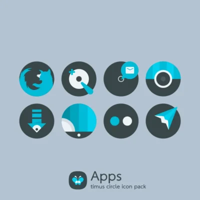 Timus Circle: Dark Icon Pack