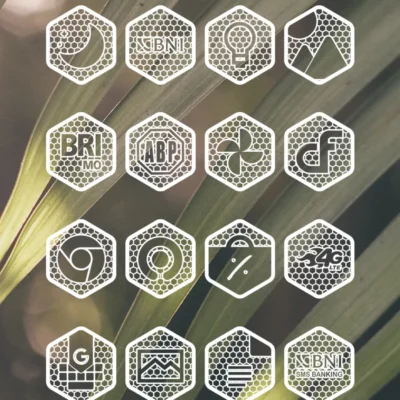 Hexanet White - Icon Pack