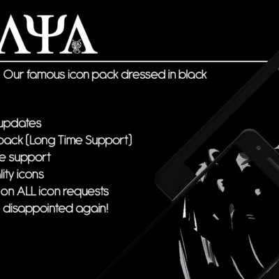 Raya Black - Icon Pack