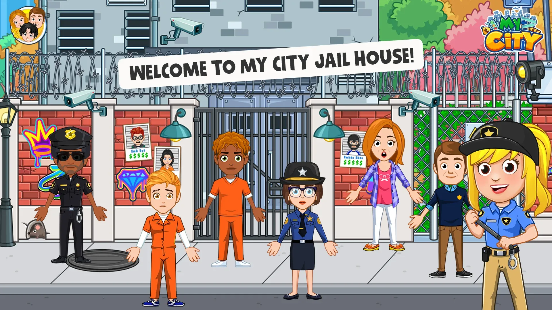 Май сити 3. My City тюрьма. Игра my City. My City полиция. Prison City игра.