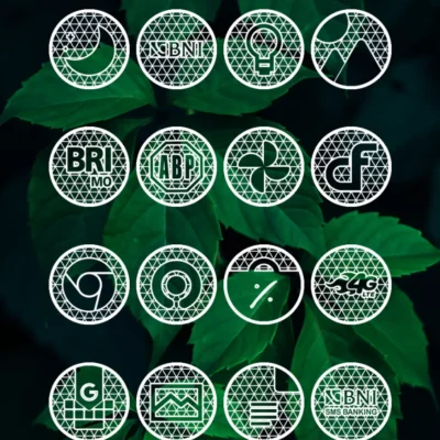 Pixel Net White - Icon Pack