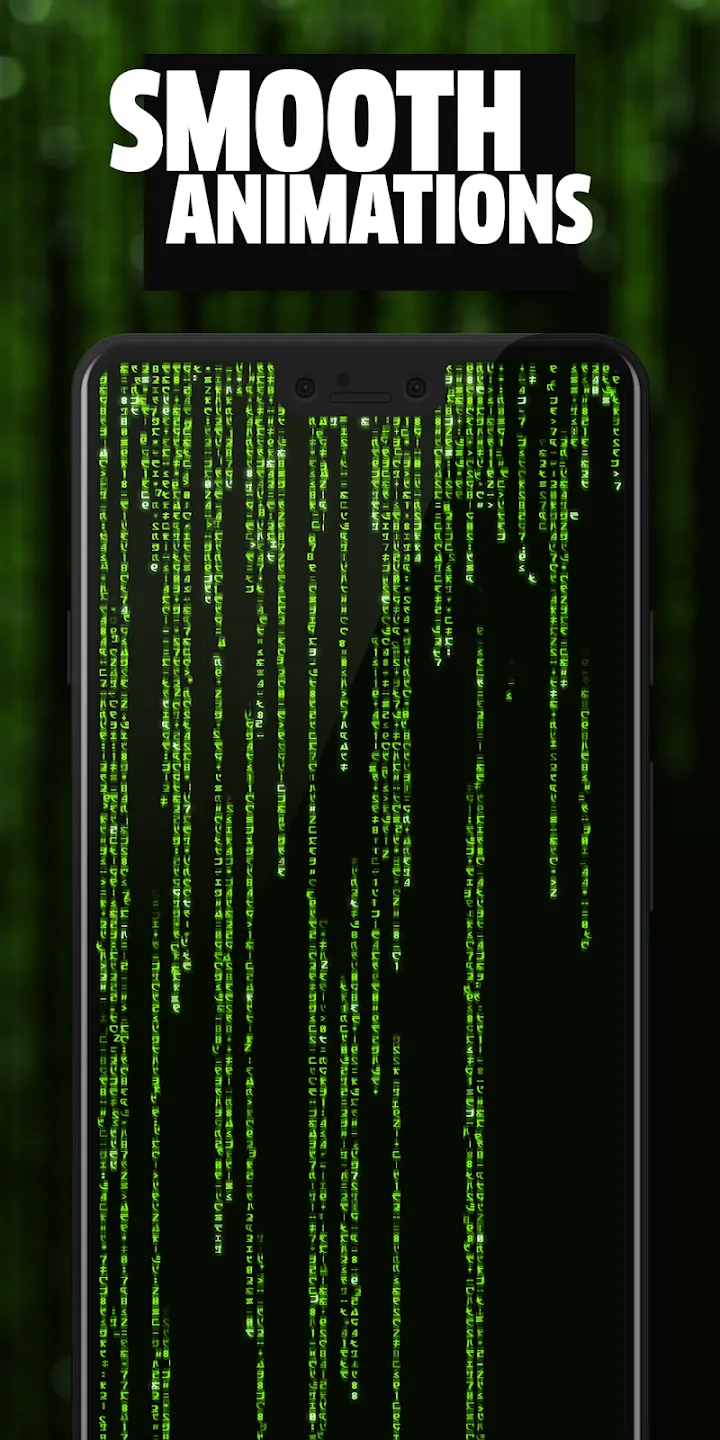 Set the wallpaper on your screen using this matrix live wallpaper app