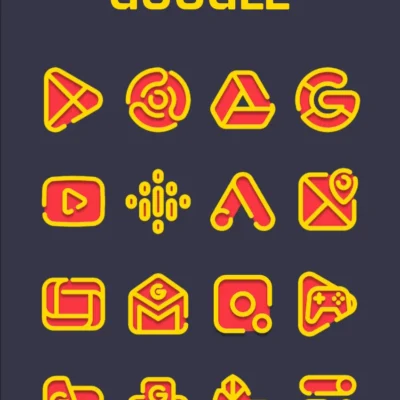 Red Yellow - Icon Pack