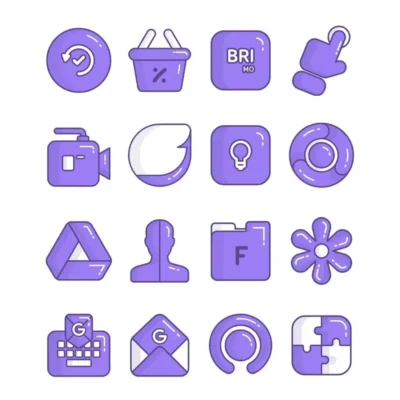Eggplant - Purple Icon Pack