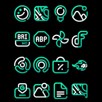 ToscaLine - Turqoise Icon Pack