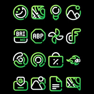LimeLine - Green Icon Pack
