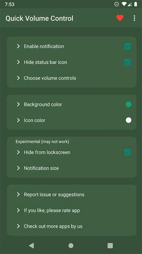 Quick Volume Control android