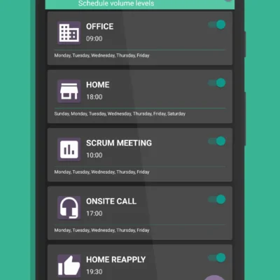 Volume Scheduler android screenshot