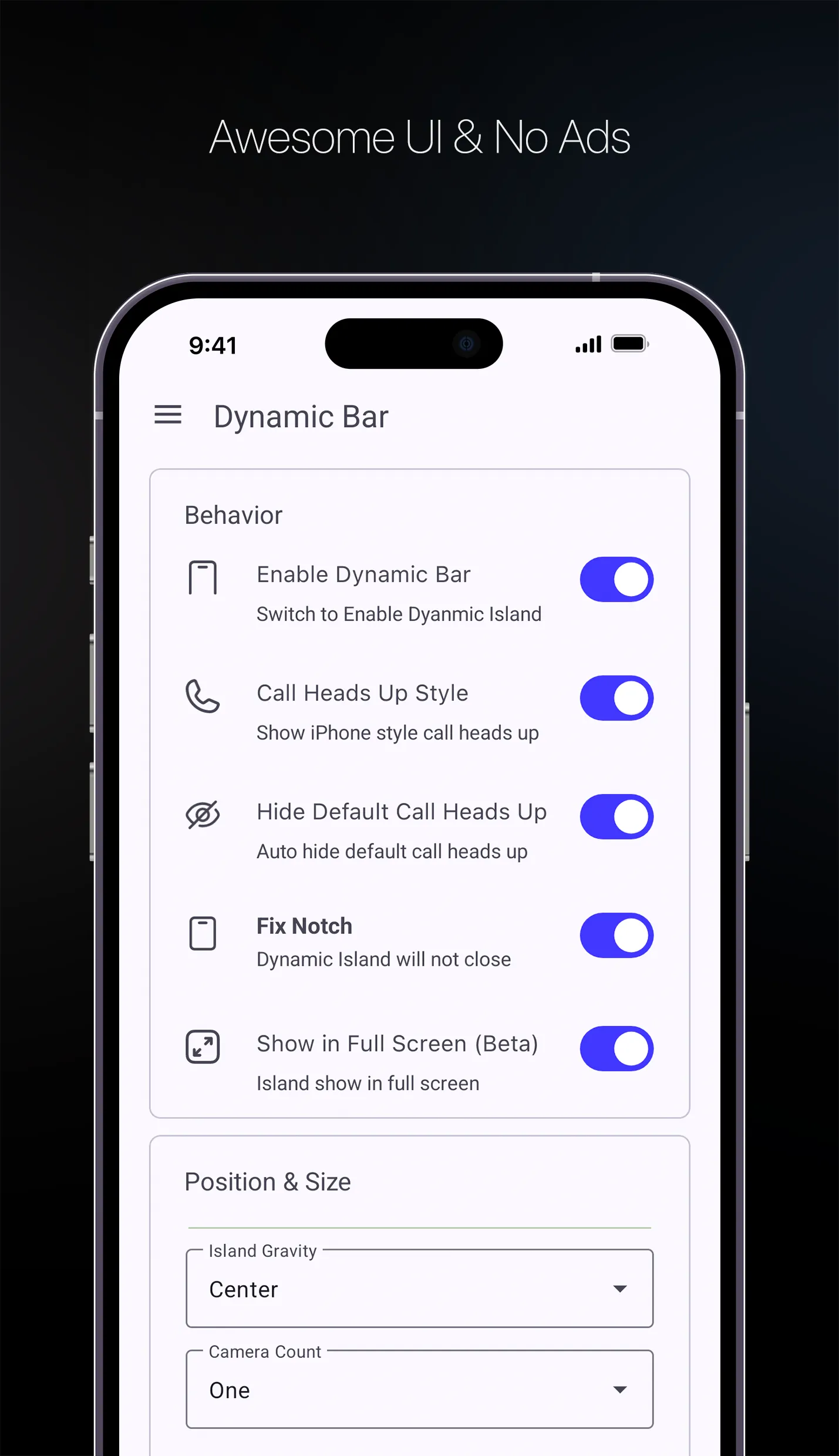Dynamic Bar android screenshot