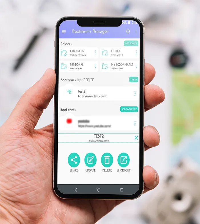Bookmark Manager android screenshot