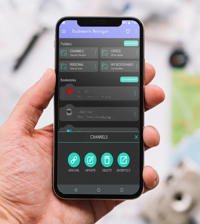 Bookmark Manager android screenshot