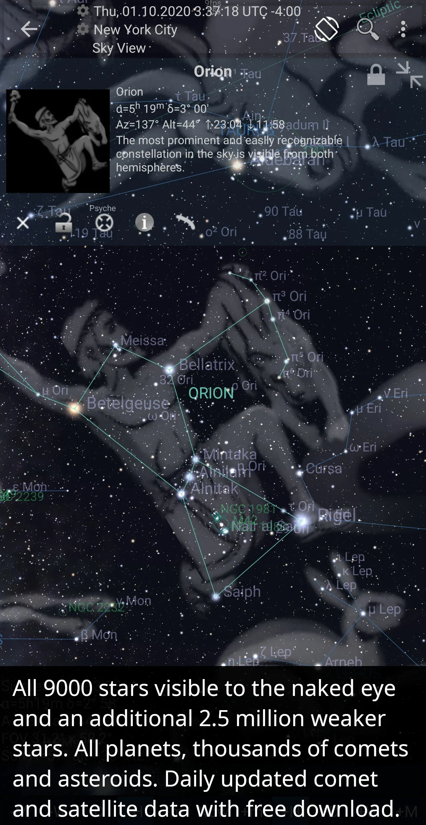 Mobile Observatory Astronomy android screenshot